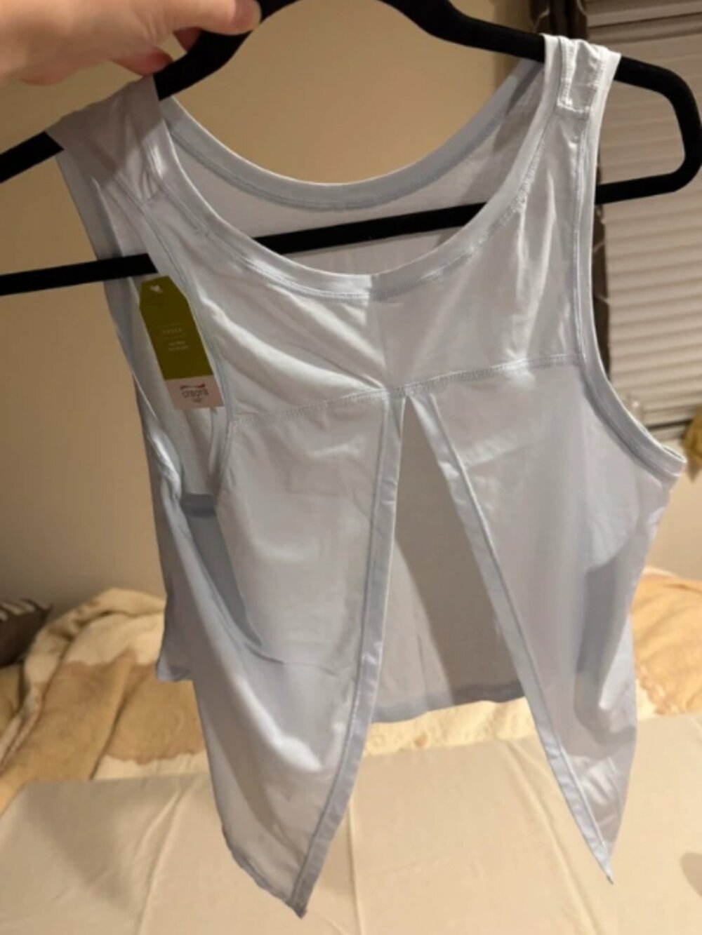 Baby blue sleeveless active tank top size 4